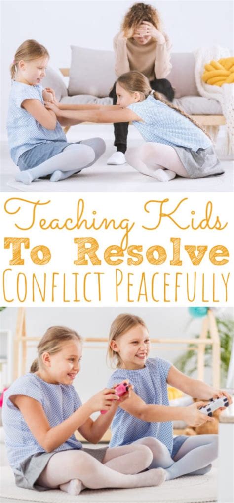 How To Teach Kids To Resolve Conflict Peacefully Simply