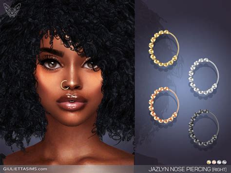 Sims 4 — Jazlyn Nose Ring Right Nostril By Feyona — Jazlyn Nose Ring
