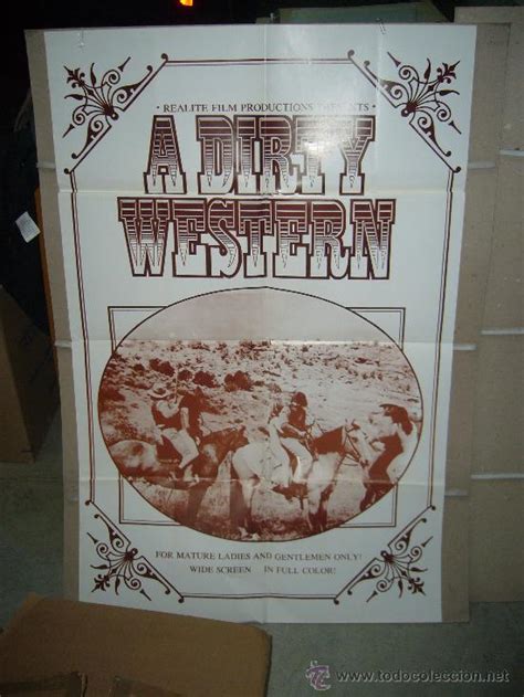 A Dirty Western Poster Original X Comprar Carteles Y Posters De