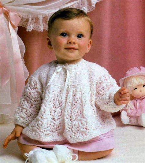 Free download baby matinee jacket knitting patterns. Vintage Knitting Pattern - Baby Matinee Jacket in 4 ply ...