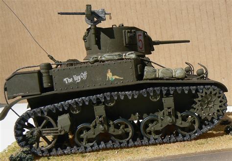 M3a1 Stuart Light Tank Plastic Model Military Vehicle Kit 135