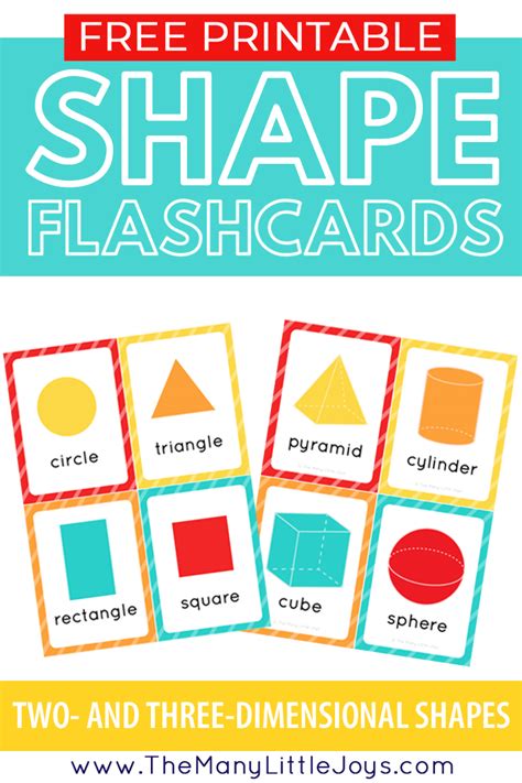 Free Printable Shape Flashcards 11 Creative Ways To Use Them The