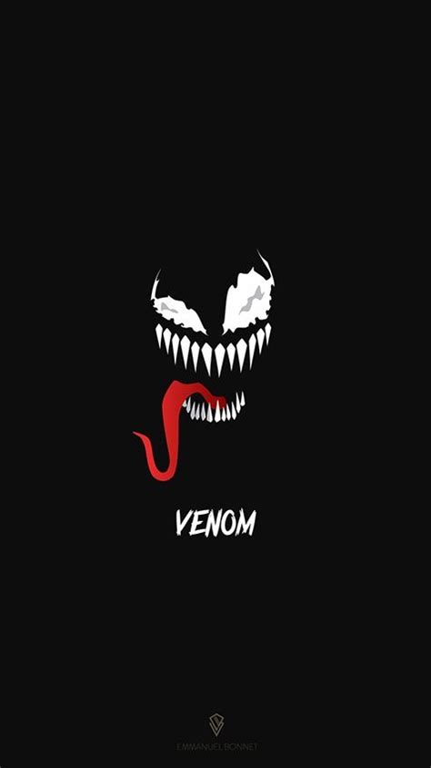 Venom Black Minimal Iphone Wallpaper Fondos De Pantalla Chulisimos