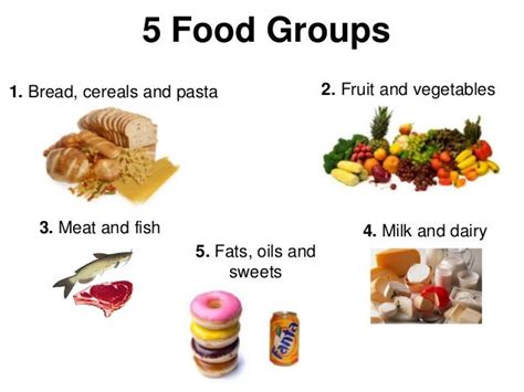 Five Food Groups Year 2