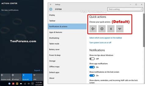 Change Number Of Quick Actions To Show In Windows 10 Action Center