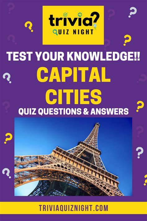Want To Run A Capital Cities Quiz Night Weve Got The Best Capital
