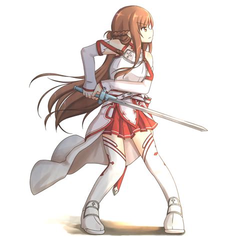 Rainforce Asuna Sao Sword Art Online Highres S Girl Armor Breastplate Brown Eyes