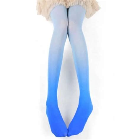 Buy Hot Sexy 80d Women Tights Velvet Candy Color Gradient Opaque Seamless