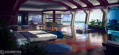 Sci Fi House Sci Fi Bedroom Futuristic Interior