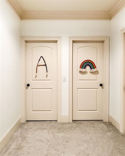 our unique hallway decor and apartment doors