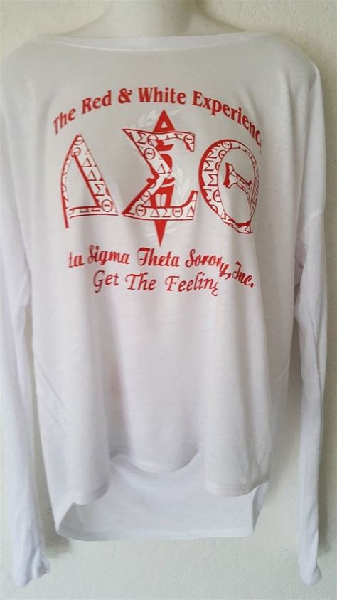 Delta Sigma Theta Long Sleeve T Shirt 1913 White Dst Diva Fortitude
