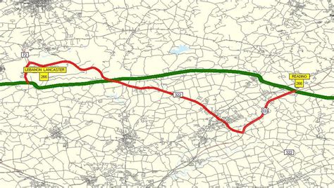 Northeast Extension Pa Turnpike Map