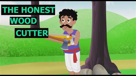 The Honest Woodcutter Story In English Moral Stories For Kids