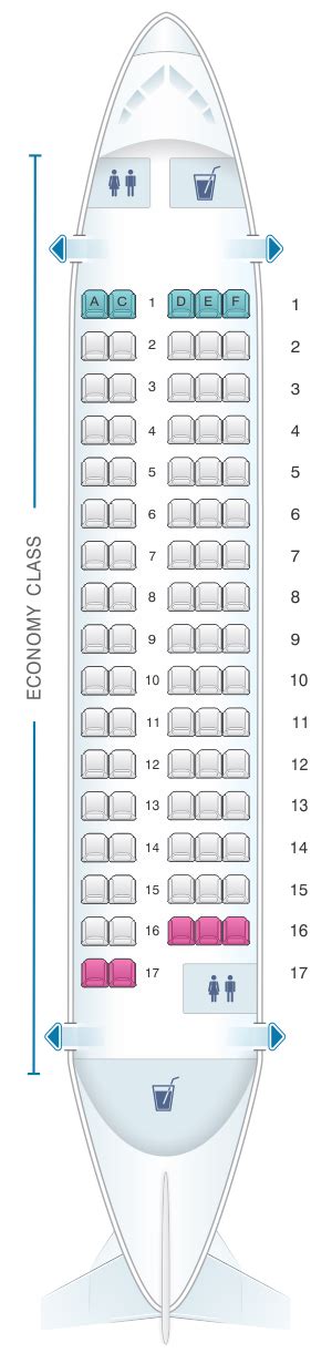 Seat Map Brussels Airlines Avro Rj85