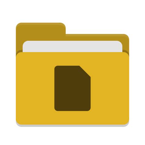 Folder Yellow Documents Icon Papirus Places Iconset