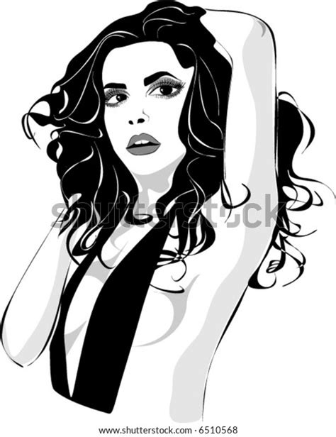 Nude Sexy Girl Stock Vector Royalty Free 6510568 Shutterstock
