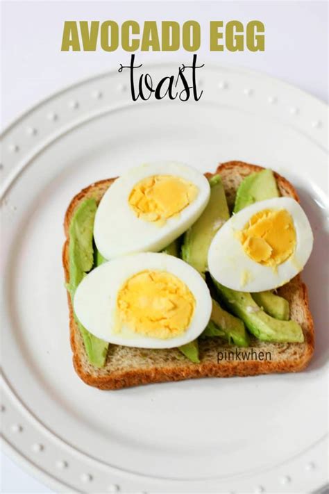 Avocado Egg Toast Pinkwhen