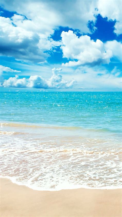 唯美自然风景 蓝天碧海 沙滩 海洋 唯美风景 堆糖，美图壁纸兴趣社区
