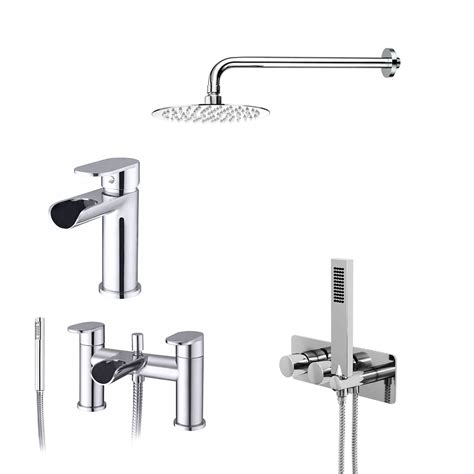 Spa Basin Mixer Bath Shower Mixer And Concealed Twin Thermostatic