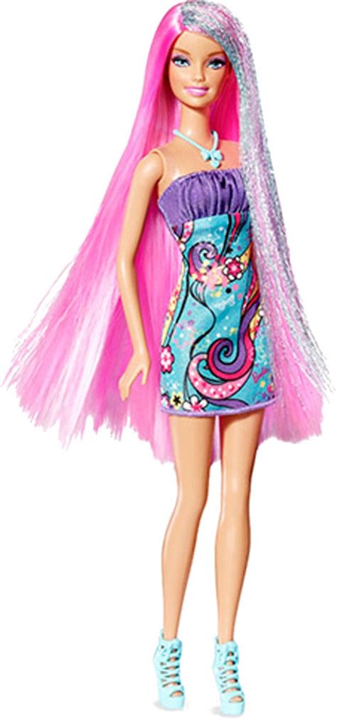 Barbie Long Hair Doll Pink Hair Long Hair Doll Pink