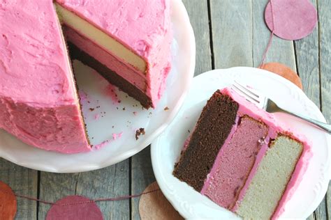 A Teaspoon And A Pinch Neapolitan Cake With The Best Whipped Frosting
