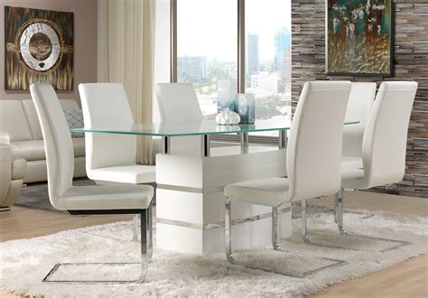 Clear acrylic chairs can make a room feel more. White Leather Dining Room Chairs - Decor IdeasDecor Ideas