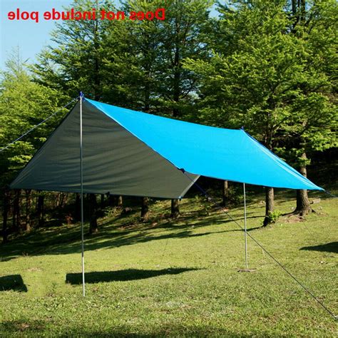 Waterproof Aluminum Awning Fly Tent Tarp Sun Shade