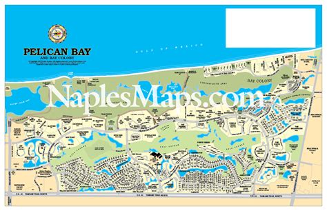 Map Pelican Bay Area Customized Sample Naples Florida