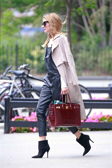 Olivia Palermos Street Style And Leather Overalls Vogue