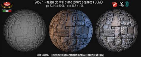 Italy Wall Stone Texture Seamless 20527