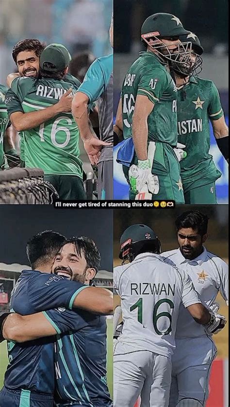 The Pakistan Cricket Team Is Hugging Each Other In Their Respective