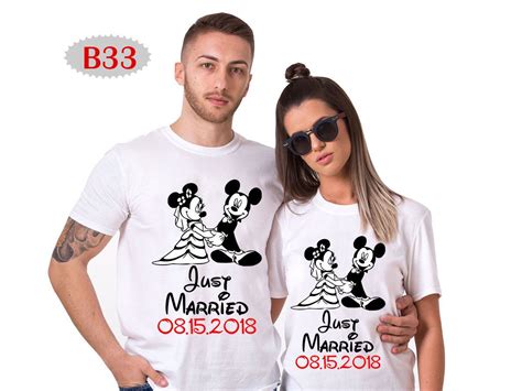 B Just Married Shirts Disney Honeymoon Shirts Disney Bride Etsy Disney Honeymoon Shirts