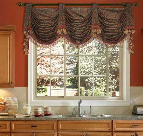 Valances Over Kitchen Sinks Custom Window Treatments