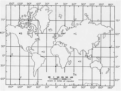 World Map Latitude And Longitude Worksheet With Answer Key Islero