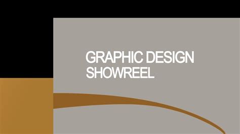 Graphic Design Showreel Youtube