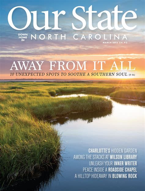 Our State Magazine March 2015 Issue North Carolina Travel North