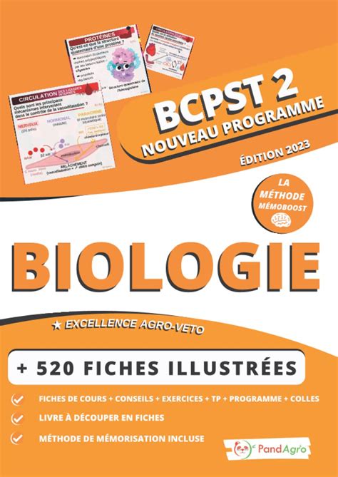 Amazon ⭐ Biologie 2ème Année Bcpst Nouvelle Edition ⭐ Fiches