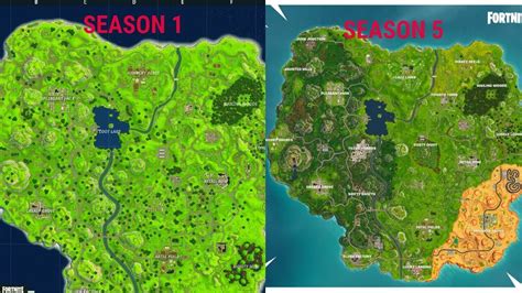As the waves crashed over the map of fortnite season 2, they buried a lot of the old pois with them. Evolution Of The Fortnite Map (Season 1 To Season 5) - YouTube