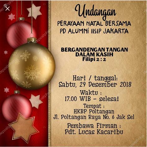 Disini surat undangan resmi merupakan surat undangan yang dikeluarkan oleh pihak organisasi yang biasanya ditunjukan kepada organisasi lain atau perseorangan. undangan Natal | Natal, Undangan, Desain undangan