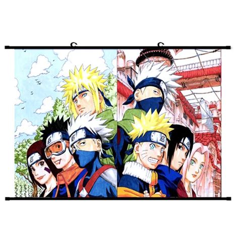Anime Naruto Hanging Wall Scroll Painting Canvas Wall Poster Home Wall