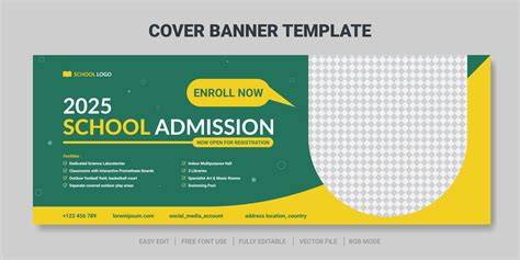 School Admission Banner Vector Art Icons And Graphics For Free Download