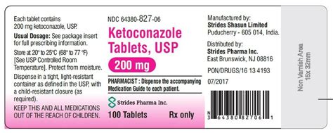 Ketoconazole Tablets Fda Prescribing Information Side Effects And Uses
