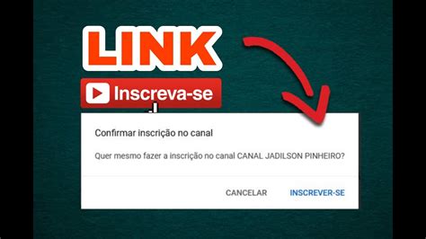 Como Colocar Link De Inscri O Direto Para Meu Canal No Youtube Podendo Ganhar Mais Inscritos