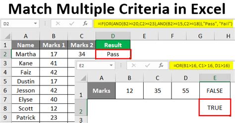 Excel Match Multiple Criteria How To Match Multiple Criteria In Excel