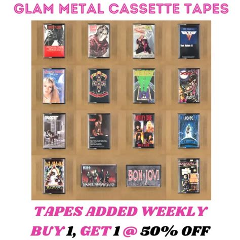 3 and up cassette tapes metal glam rock gnr crue kiss 80s 90s build ur own lot 9 98 picclick