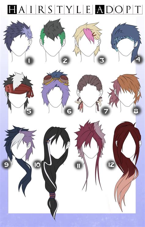 Types Of Hairstyles Allies Board In 2019 Anime Boy Hair Manga