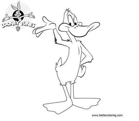 Cute Daffy Duck Coloring Page For Kids Free Daffy Duck Printable