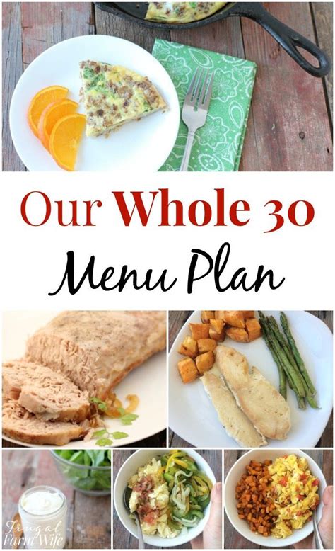 Whole30 Week 1 Menu Plan And Shopping List The Frugal Farm Wife