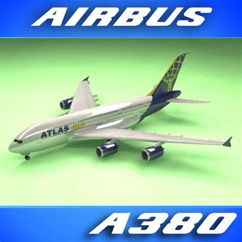 3d Airbus A380 Atlas Air