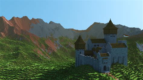 Small Hillside Castle Rminecraft